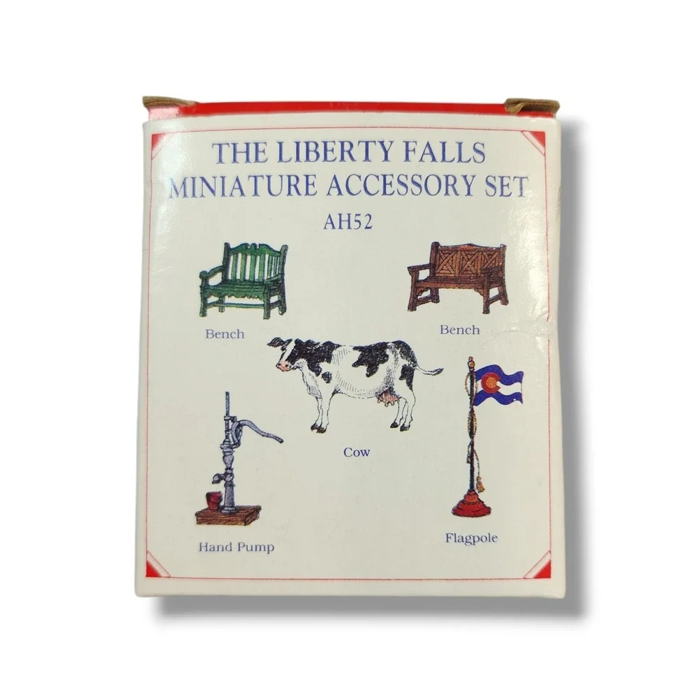Liberty Falls Collection Miniature Accessory‎ Set AH52 1997 Vintage Dillard's